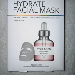 Dermal Shop Hydrate Facial Mask‎ 7-Day Sheet Mask Set (New